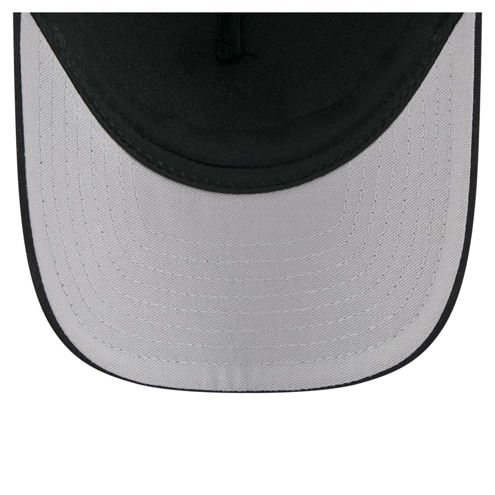 Miami Marlins New Era City Initial 9FORTY A-Frame M-Crown Adjustable Trucker Hat - Black Hats