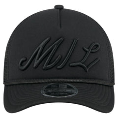 Milwaukee Brewers New Era City Initial 9FORTY A-Frame M-Crown Adjustable Trucker Hat - Black Hats