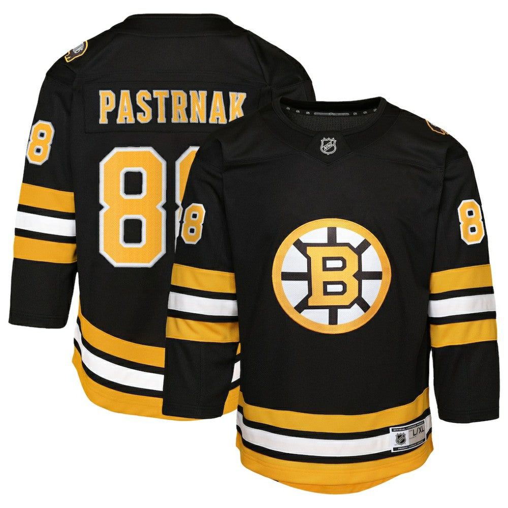 David Pastrnak Boston Bruins Youth Home Premier Player Jersey - Black | US 202597404