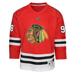 Connor Bedard Chicago Blackhawks Youth Home Centennial Premier Jersey - Red | US 202597405