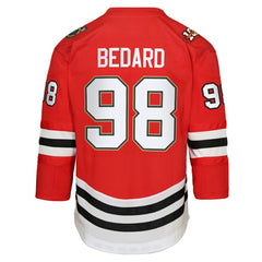 Connor Bedard Chicago Blackhawks Youth Home Centennial Premier Jersey - Red | US 202597405