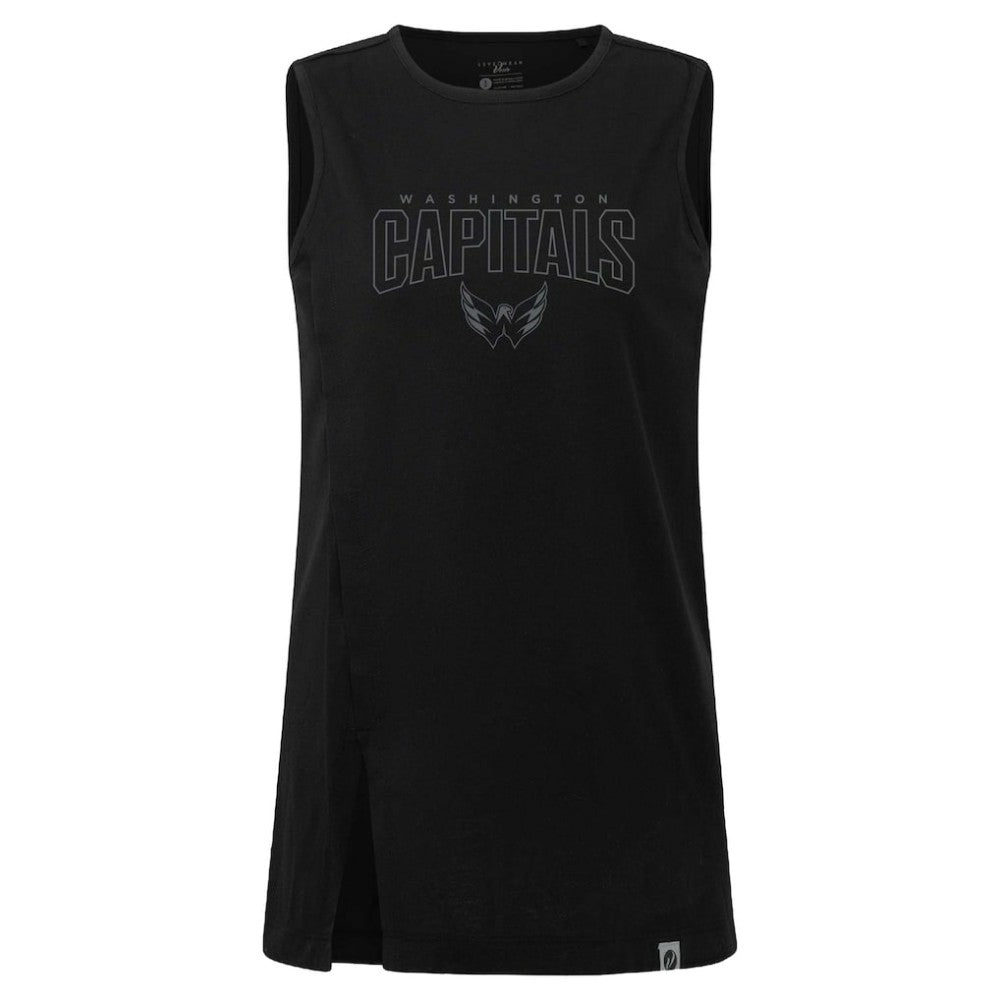 Washington Capitals Levelwear Women's Influx Darkmoon Tank Top - Black | US 202597417