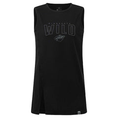 Minnesota Wild Levelwear Women's Influx Darkmoon Tank Top - Black | US 202597418