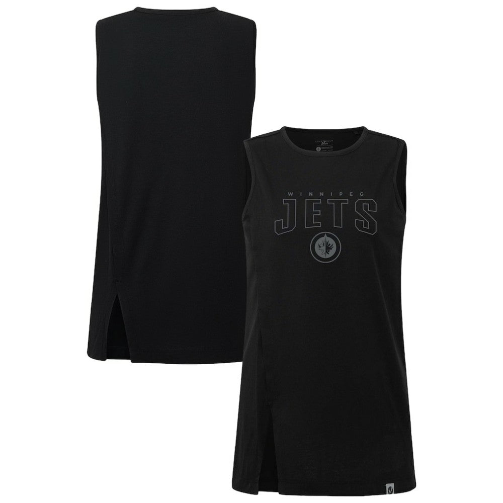 Winnipeg Jets Levelwear Women's Influx Darkmoon Tank Top - Black | US 202597424