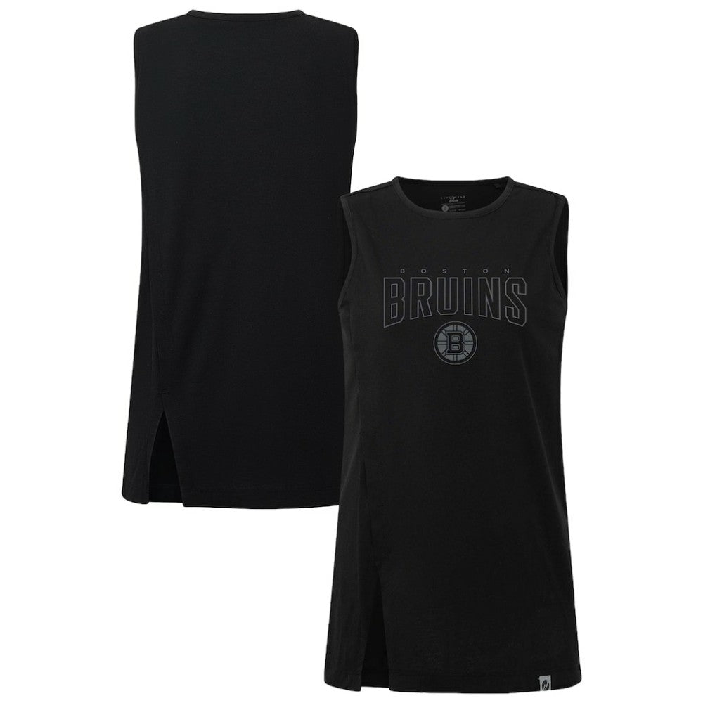 Boston Bruins Levelwear Women's Influx Darkmoon Tank Top - Black | US 202597428