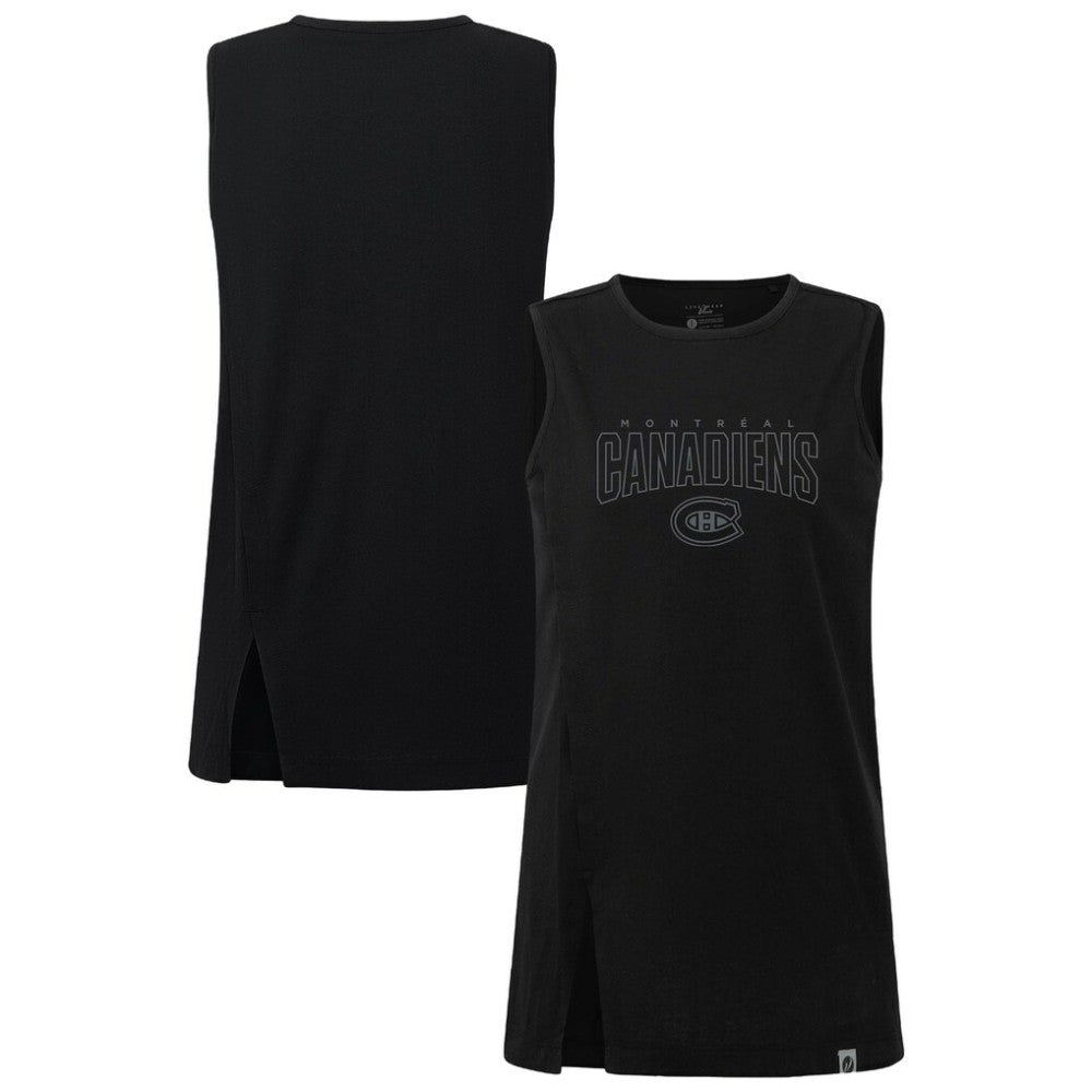 Montreal Canadiens Levelwear Women's Influx Darkmoon Tank Top - Black | US 202597436