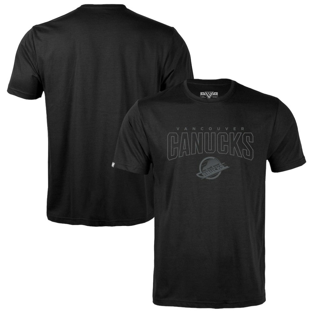 Vancouver Canucks Levelwear Richmond Darkmoon T-Shirt - Black | US 202597472