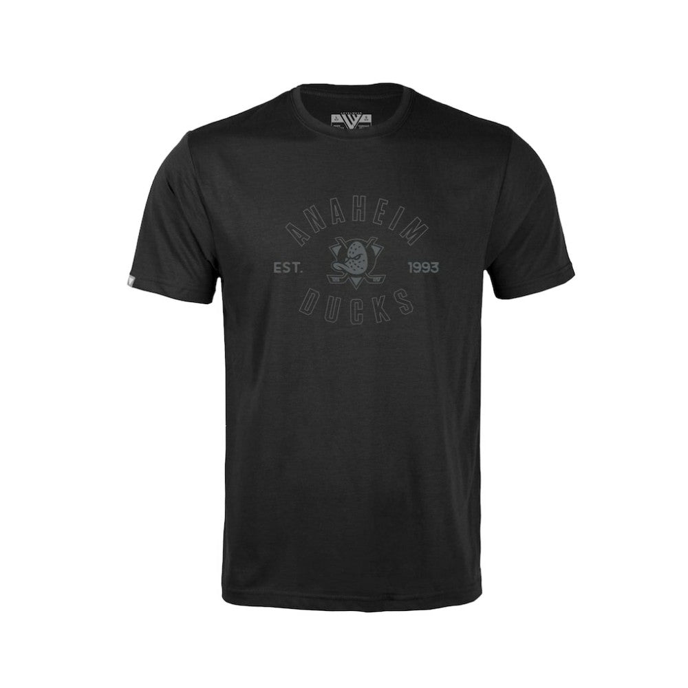 Anaheim Ducks Levelwear Youth Little Richmond Abyssal T-Shirt - Black | US 202597589