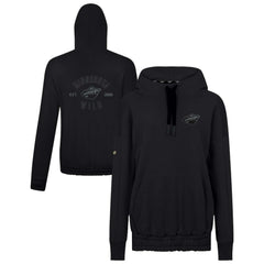 Minnesota Wild Levelwear Women's Waterfall Nightfall Pullover Hoodie - Black | US 202597628
