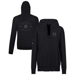 Boston Bruins Levelwear Women's Waterfall Nightfall Pullover Hoodie - Black | US 202597633