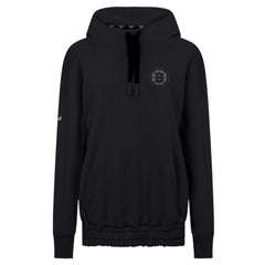 Boston Bruins Levelwear Women's Waterfall Nightfall Pullover Hoodie - Black | US 202597633