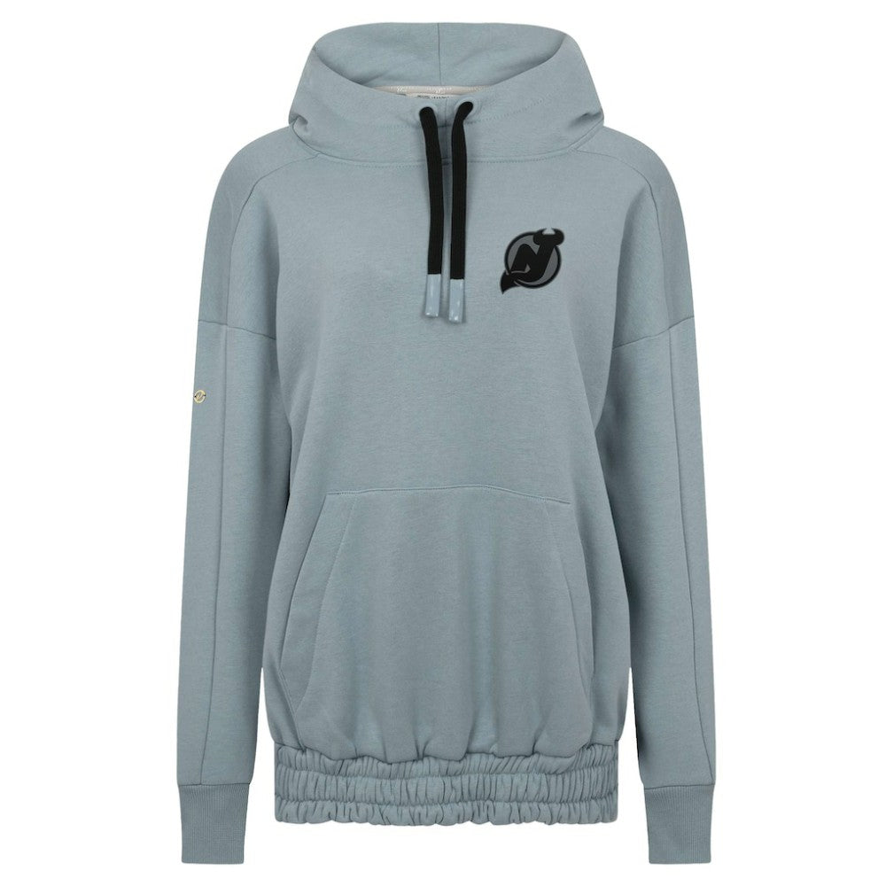 New Jersey Devils Levelwear Women's Waterfall Nightfall Pullover Hoodie - Gray | US 202597639