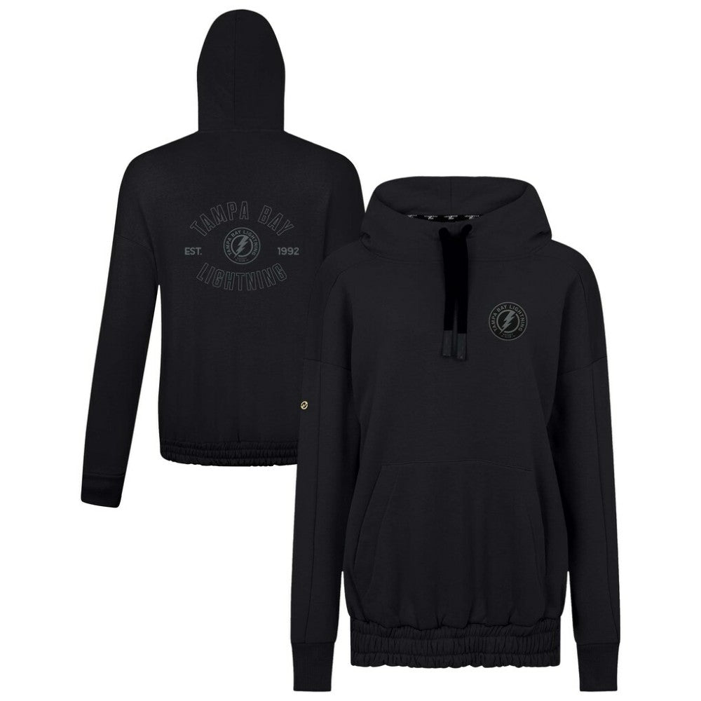 Tampa Bay Lightning Levelwear Women's Waterfall Nightfall Pullover Hoodie - Black | US 202597640