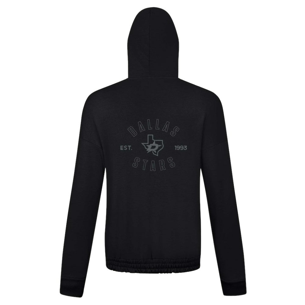 Dallas Stars Levelwear Women's Waterfall Nightfall Pullover Hoodie - Black | US 202597648