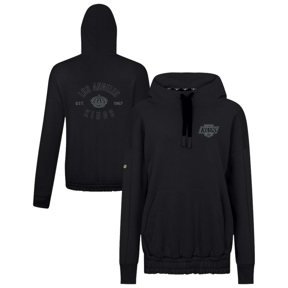Los Angeles Kings Levelwear Women's Waterfall Nightfall Pullover Hoodie - Black | US 202597650