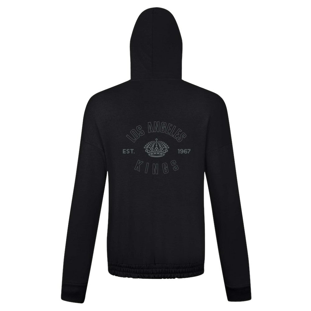Los Angeles Kings Levelwear Women's Waterfall Nightfall Pullover Hoodie - Black | US 202597650