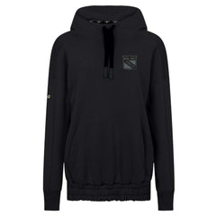 New York Rangers Levelwear Women's Waterfall Nightfall Pullover Hoodie - Black | US 202597665