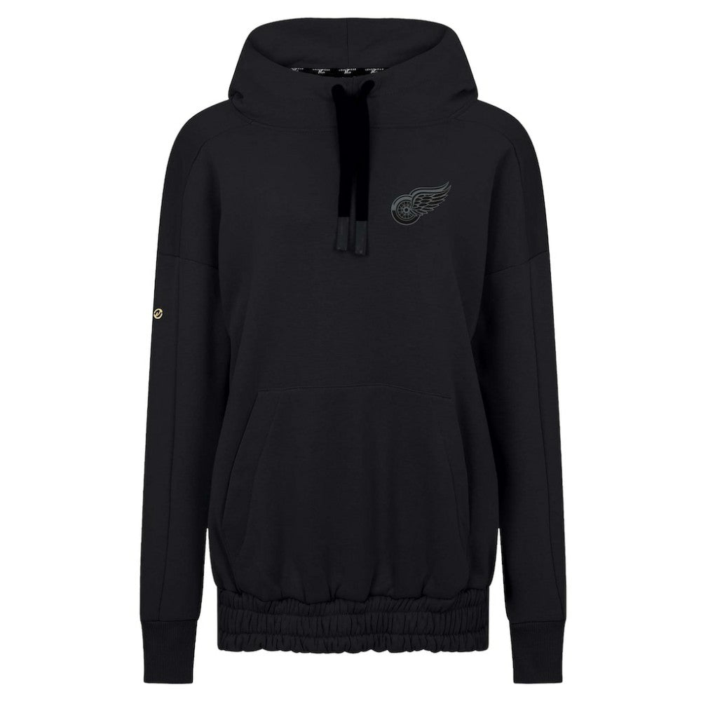 Detroit Red Wings Levelwear Women's Waterfall Nightfall Pullover Hoodie - Black | US 202597667