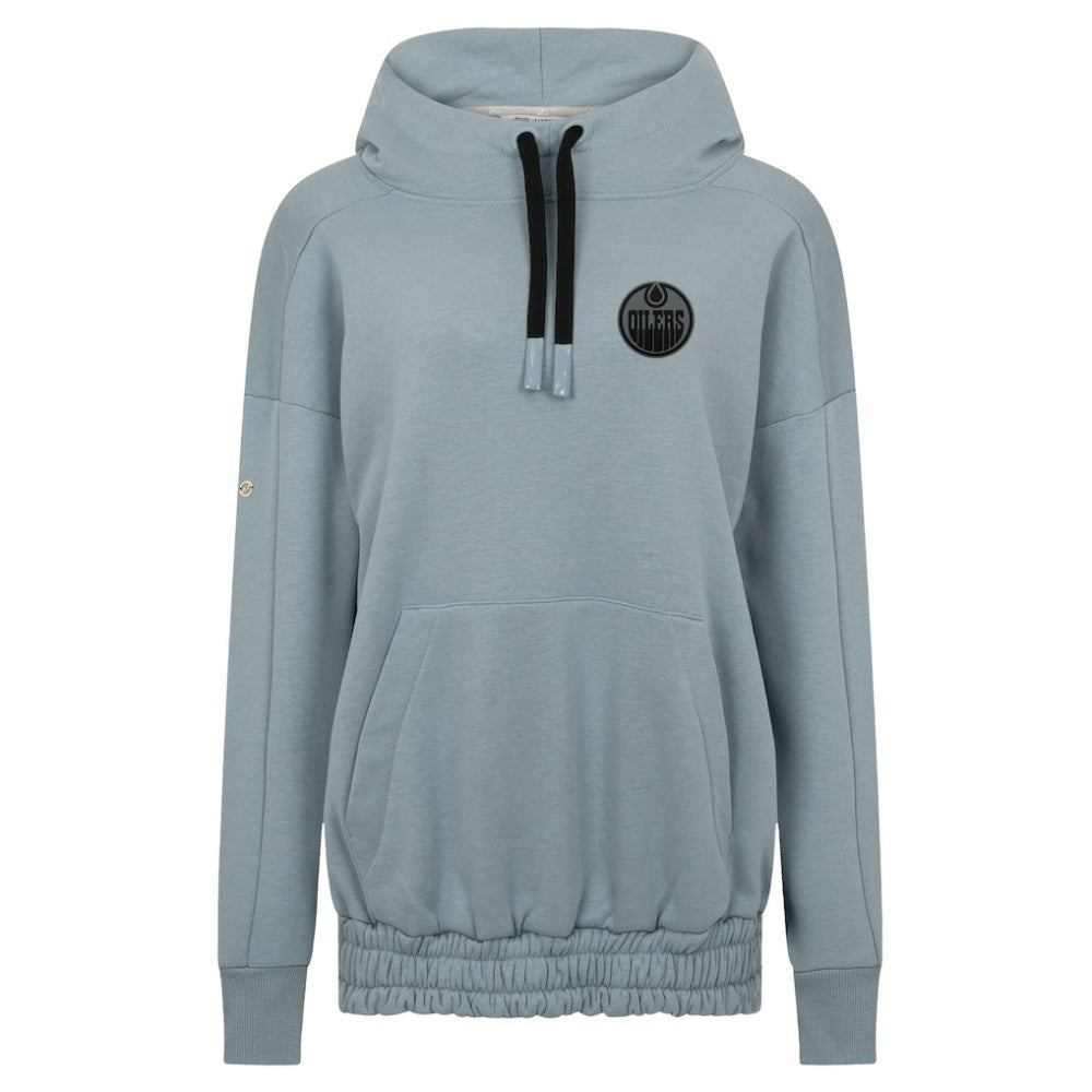 Edmonton Oilers Levelwear Women's Waterfall Nightfall Pullover Hoodie - Gray | US 202597668