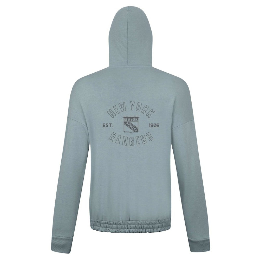 New York Rangers Levelwear Women's Waterfall Nightfall Pullover Hoodie - Gray | US 202597669
