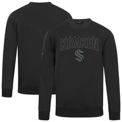 Seattle Kraken Levelwear Zane Darkmoon Pullover Sweatshirt - Black | US 202597685