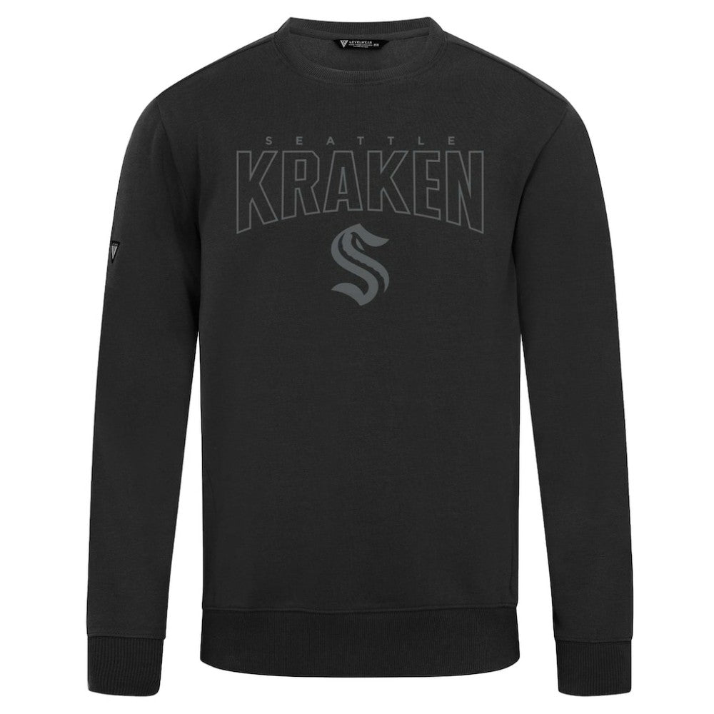 Seattle Kraken Levelwear Zane Darkmoon Pullover Sweatshirt - Black | US 202597685