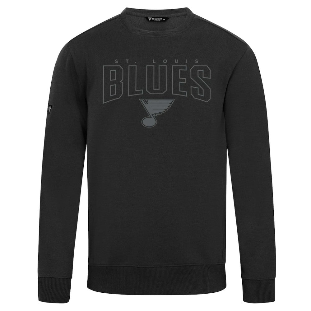 St. Louis Blues Levelwear Zane Darkmoon Pullover Sweatshirt - Black | US 202597692