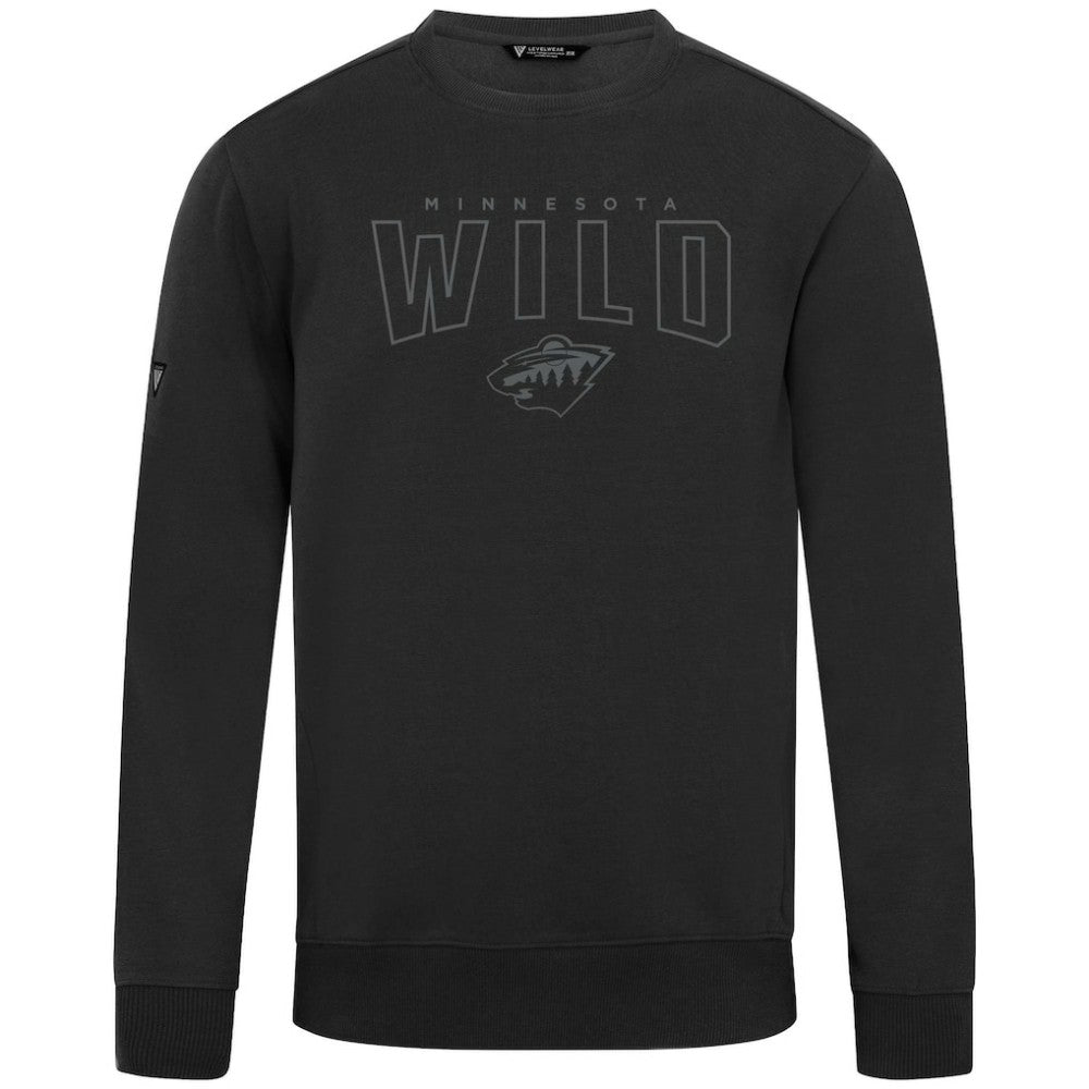 Minnesota Wild Levelwear Zane Darkmoon Pullover Sweatshirt - Black | US 202597694