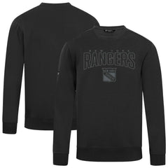 New York Rangers Levelwear Zane Darkmoon Pullover Sweatshirt - Black | US 202597711