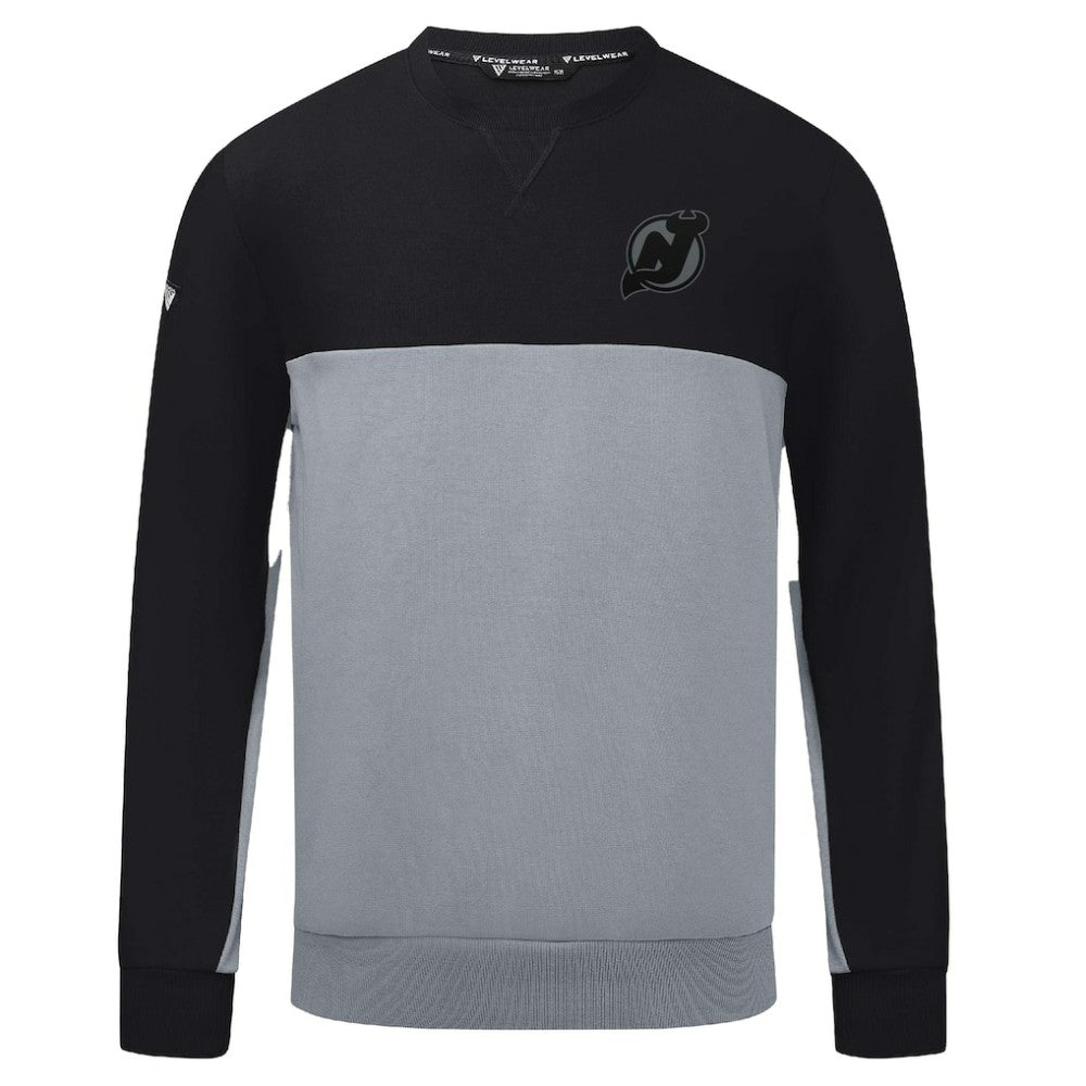 New Jersey Devils Levelwear Legacy Nightfall Pullover Sweatshirt - Black/Gray | US 202597841
