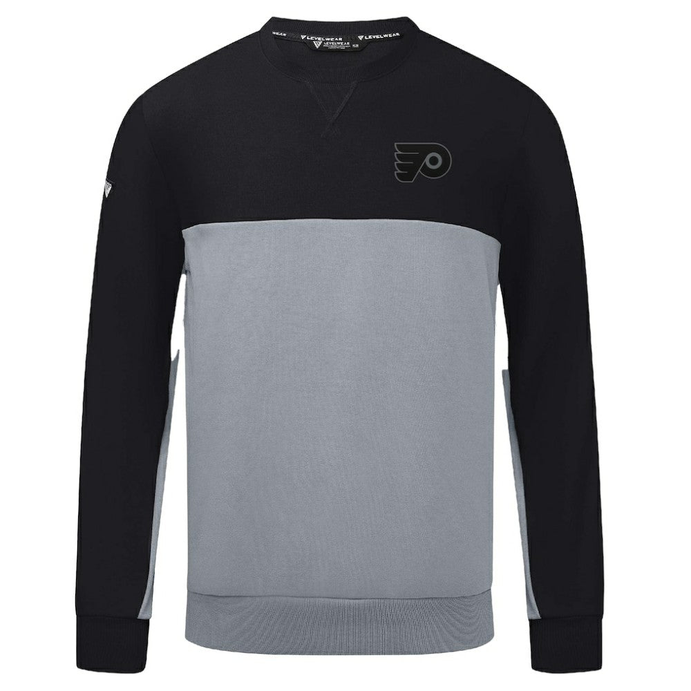 Philadelphia Flyers Levelwear Legacy Nightfall Pullover Sweatshirt - Black/Gray | US 202597843