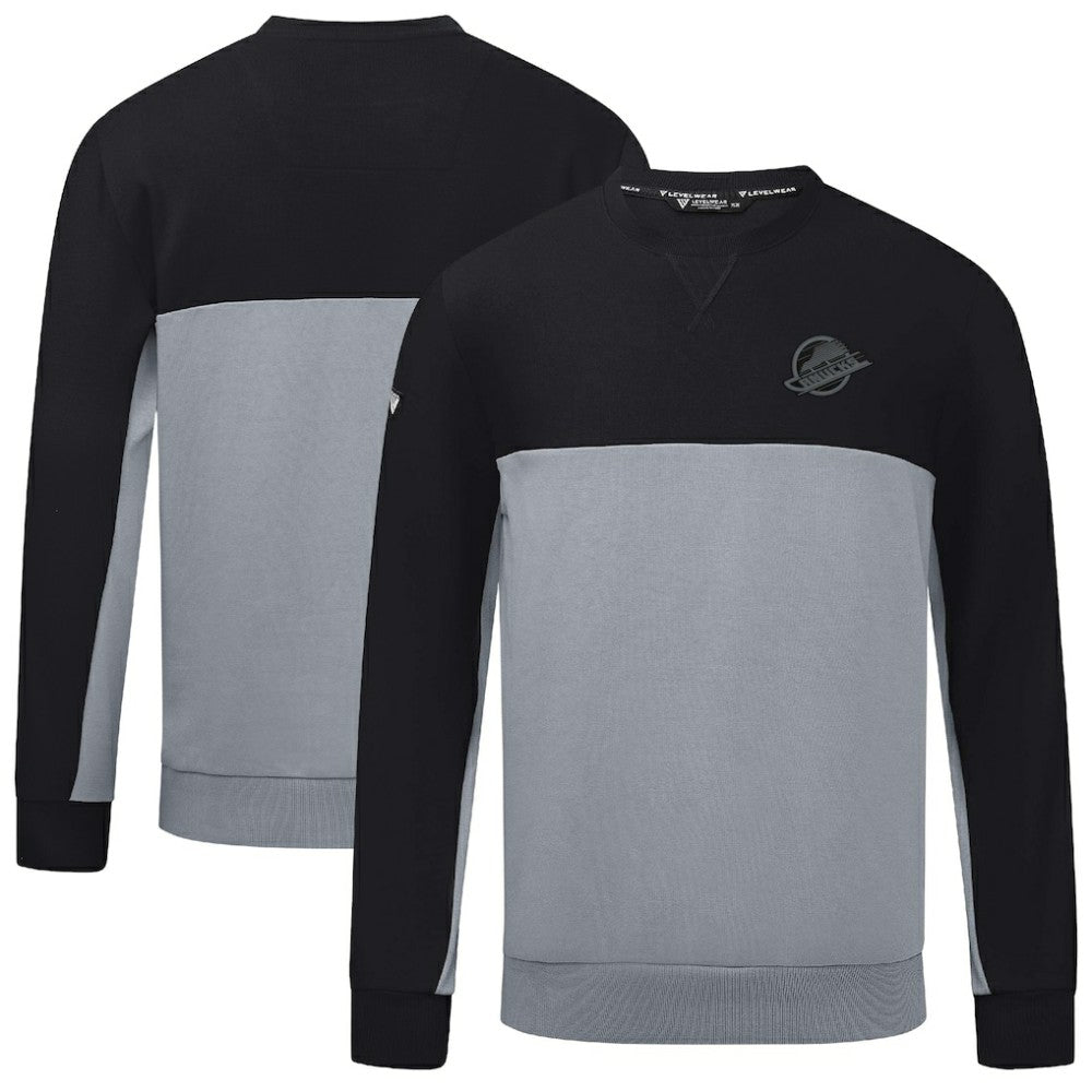 Vancouver Canucks Levelwear Legacy Nightfall Pullover Sweatshirt - Black/Gray | US 202597855