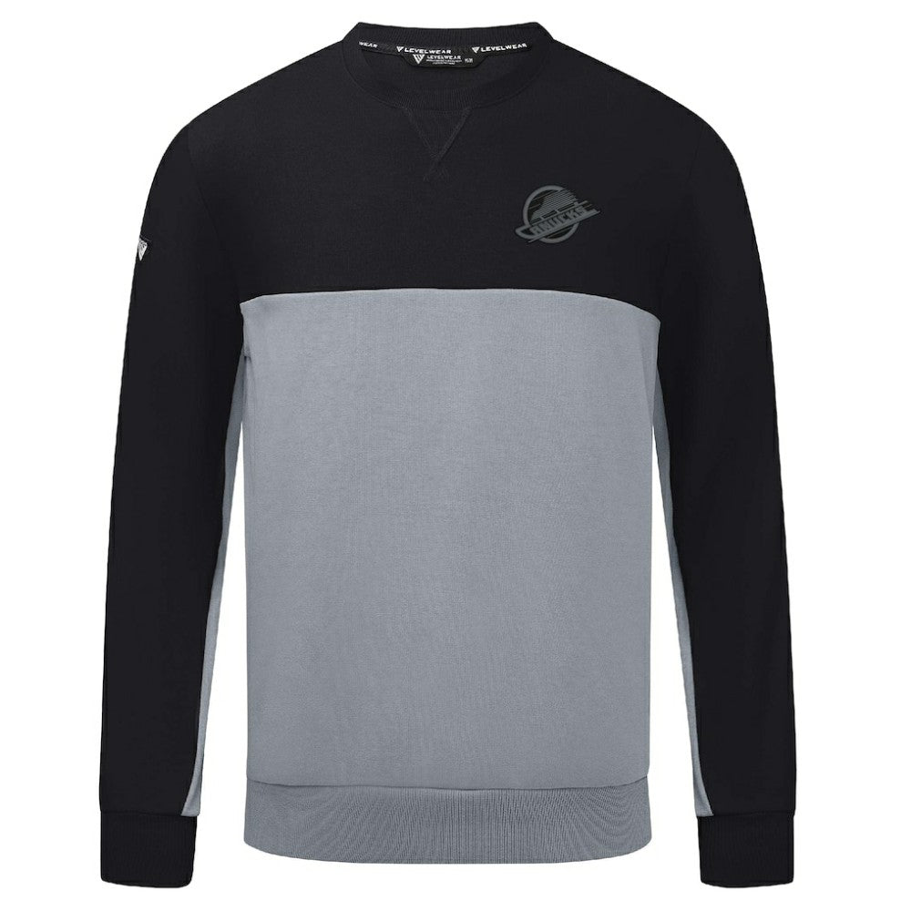 Vancouver Canucks Levelwear Legacy Nightfall Pullover Sweatshirt - Black/Gray | US 202597855