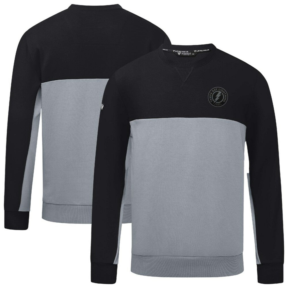 Tampa Bay Lightning Levelwear Legacy Nightfall Pullover Sweatshirt - Black/Gray | US 202597857