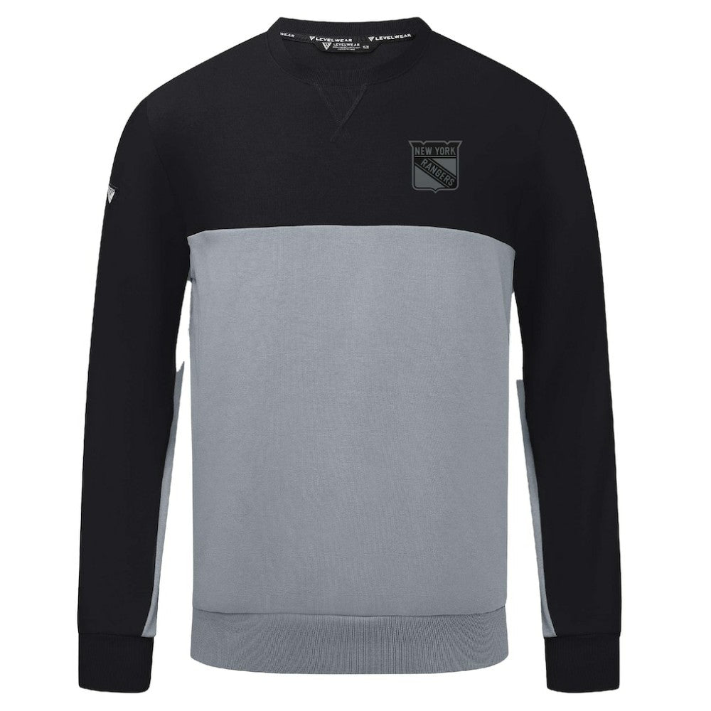 New York Rangers Levelwear Legacy Nightfall Pullover Sweatshirt - Black/Gray | US 202597868