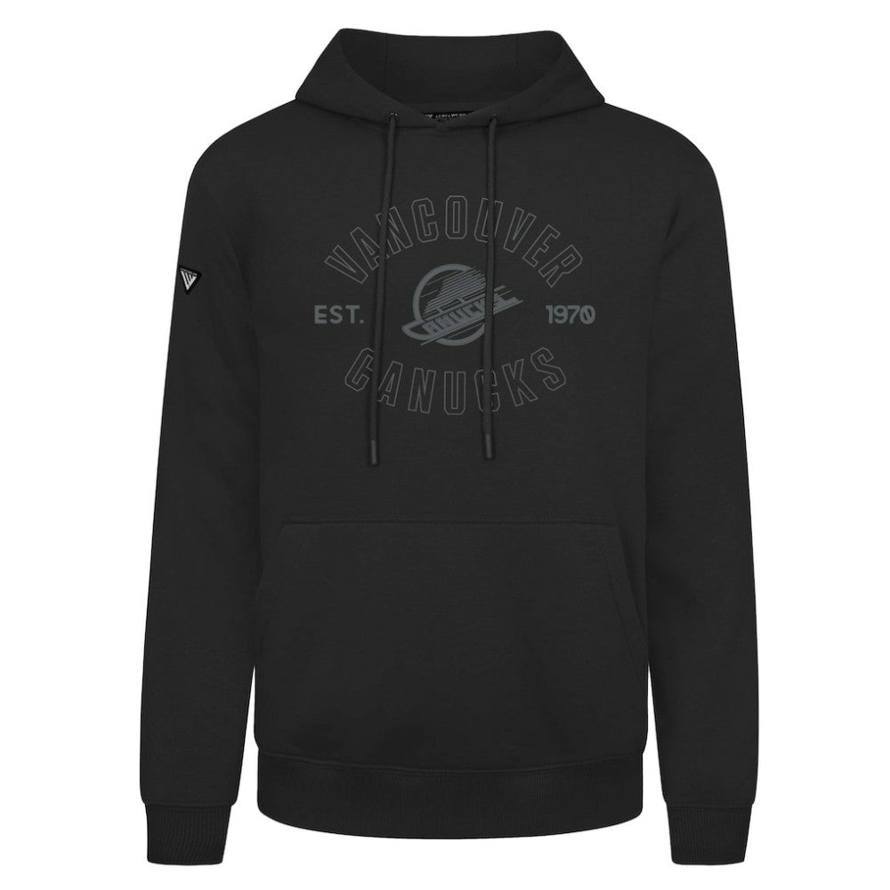 Vancouver Canucks Levelwear Podium Abyssal Pullover Hoodie - Black | US 202597904