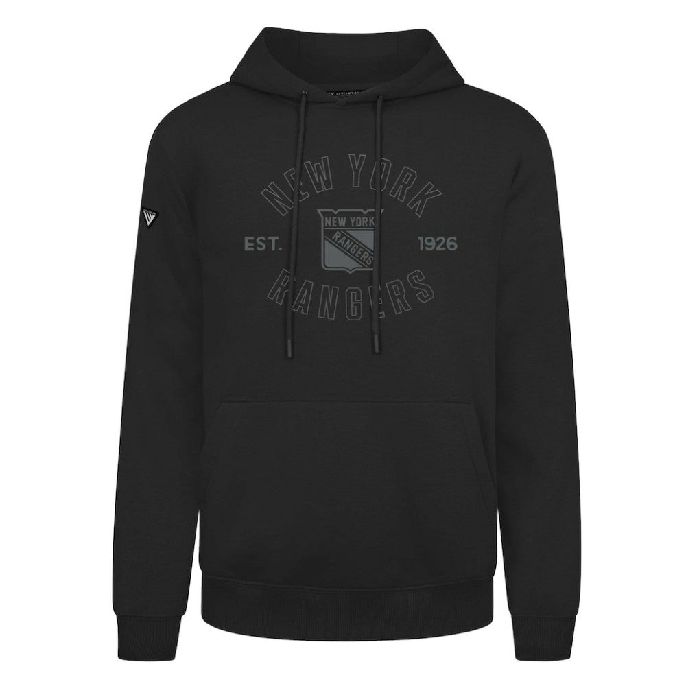 New York Rangers Levelwear Podium Abyssal Pullover Hoodie - Black | US 202597908