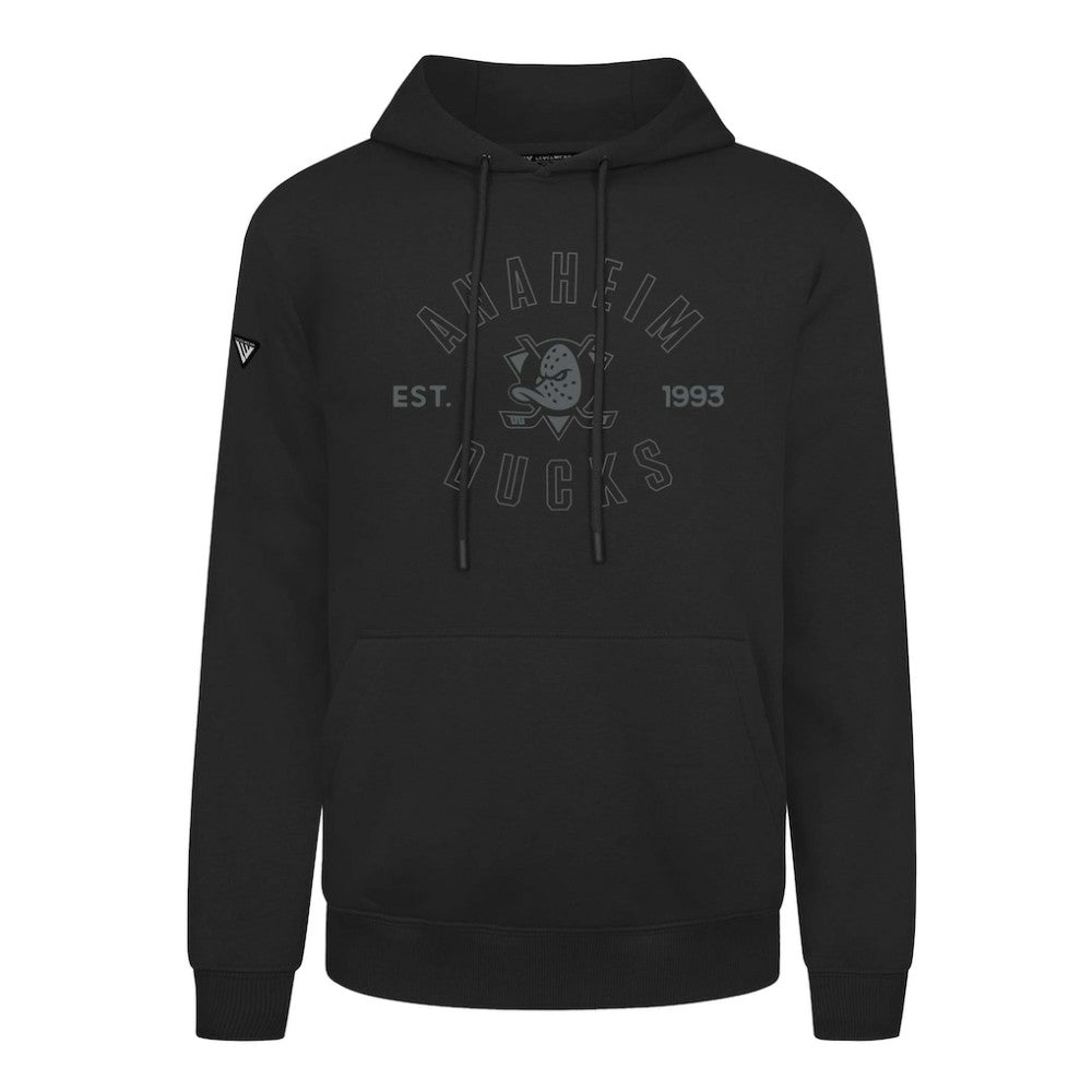 Anaheim Ducks Levelwear Podium Abyssal Pullover Hoodie - Black | US 202597913