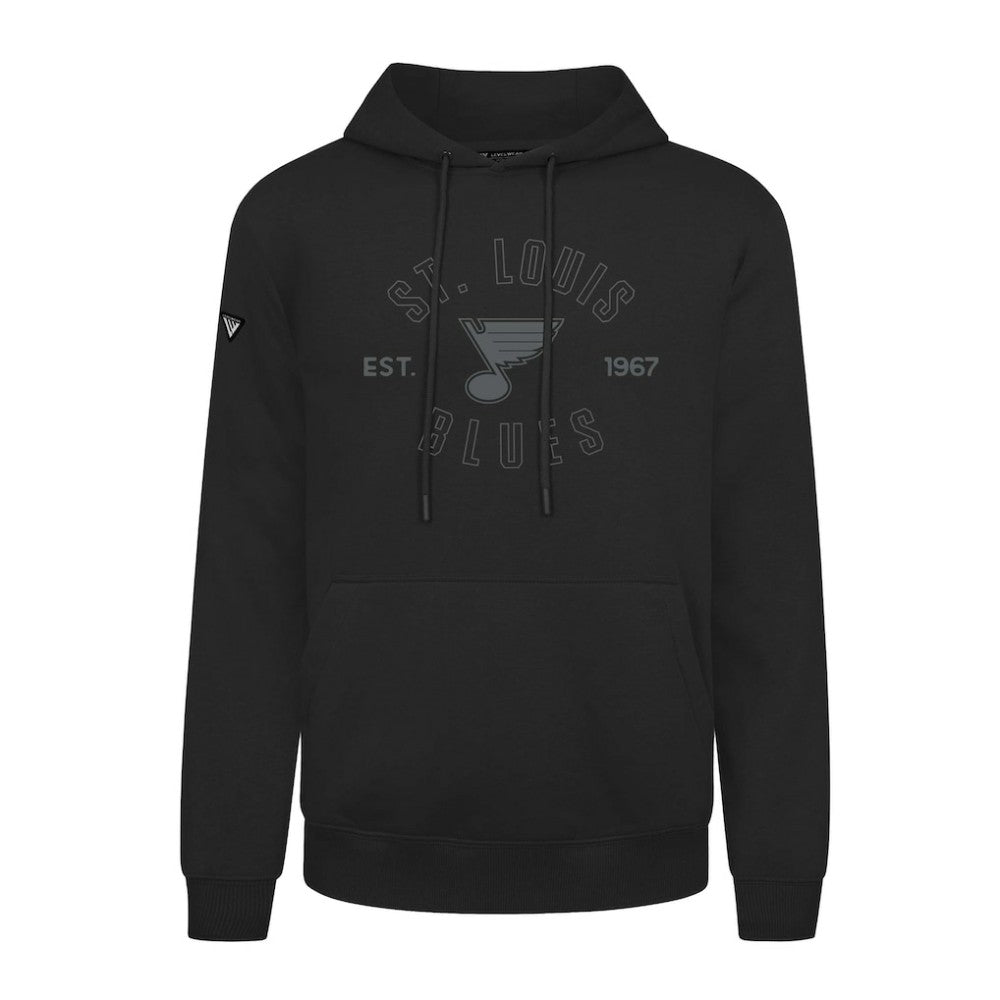 St. Louis Blues Levelwear Podium Abyssal Pullover Hoodie - Black | US 202597919