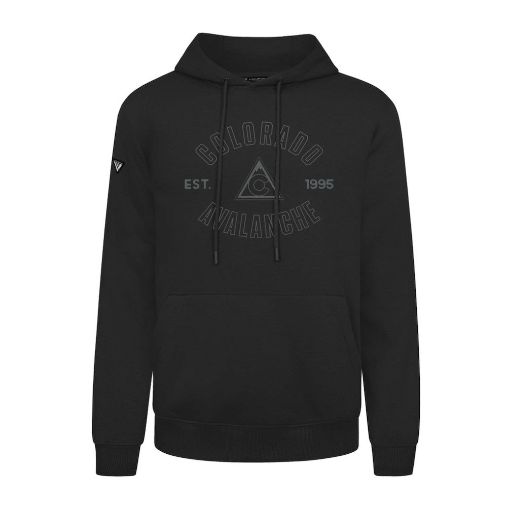 Colorado Avalanche Levelwear Podium Abyssal Pullover Hoodie - Black | US 202597920