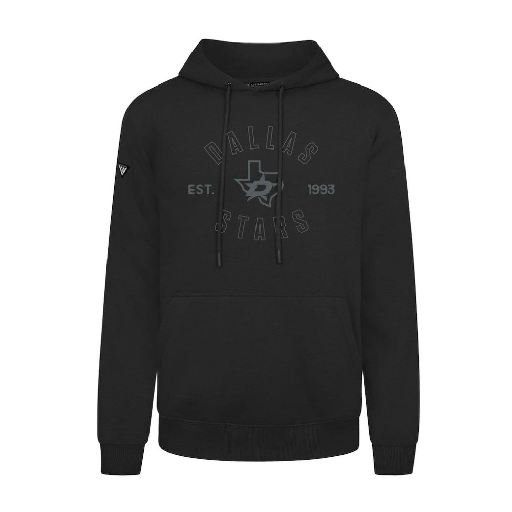 Dallas Stars Levelwear Podium Abyssal Pullover Hoodie - Black | US 202597926