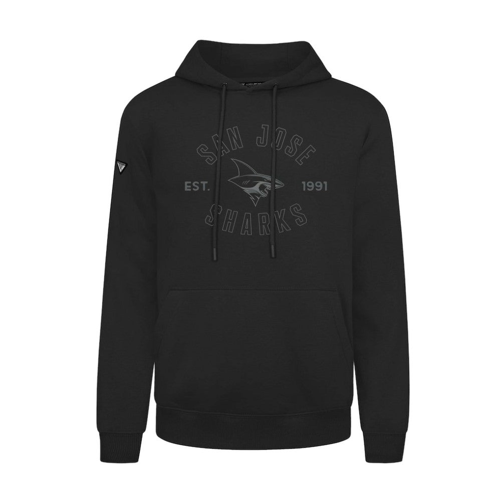 San Jose Sharks Levelwear Podium Abyssal Pullover Hoodie - Black | US 202597928
