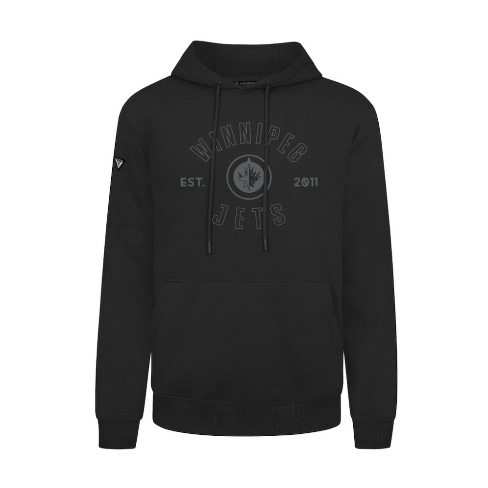 Winnipeg Jets Levelwear Podium Abyssal Pullover Hoodie - Black | US 202597930