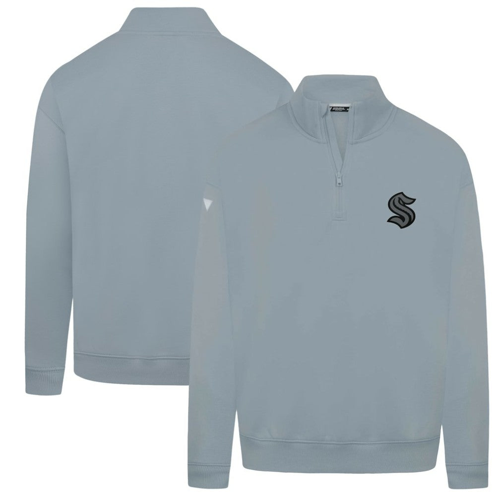 Seattle Kraken Levelwear Murray Nightfall Quarter-Zip Jacket - Gray | US 202597934