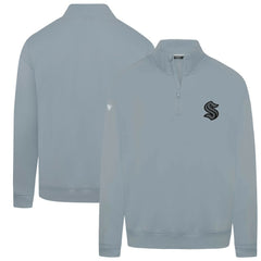Seattle Kraken Levelwear Murray Nightfall Quarter-Zip Jacket - Gray | US 202597934