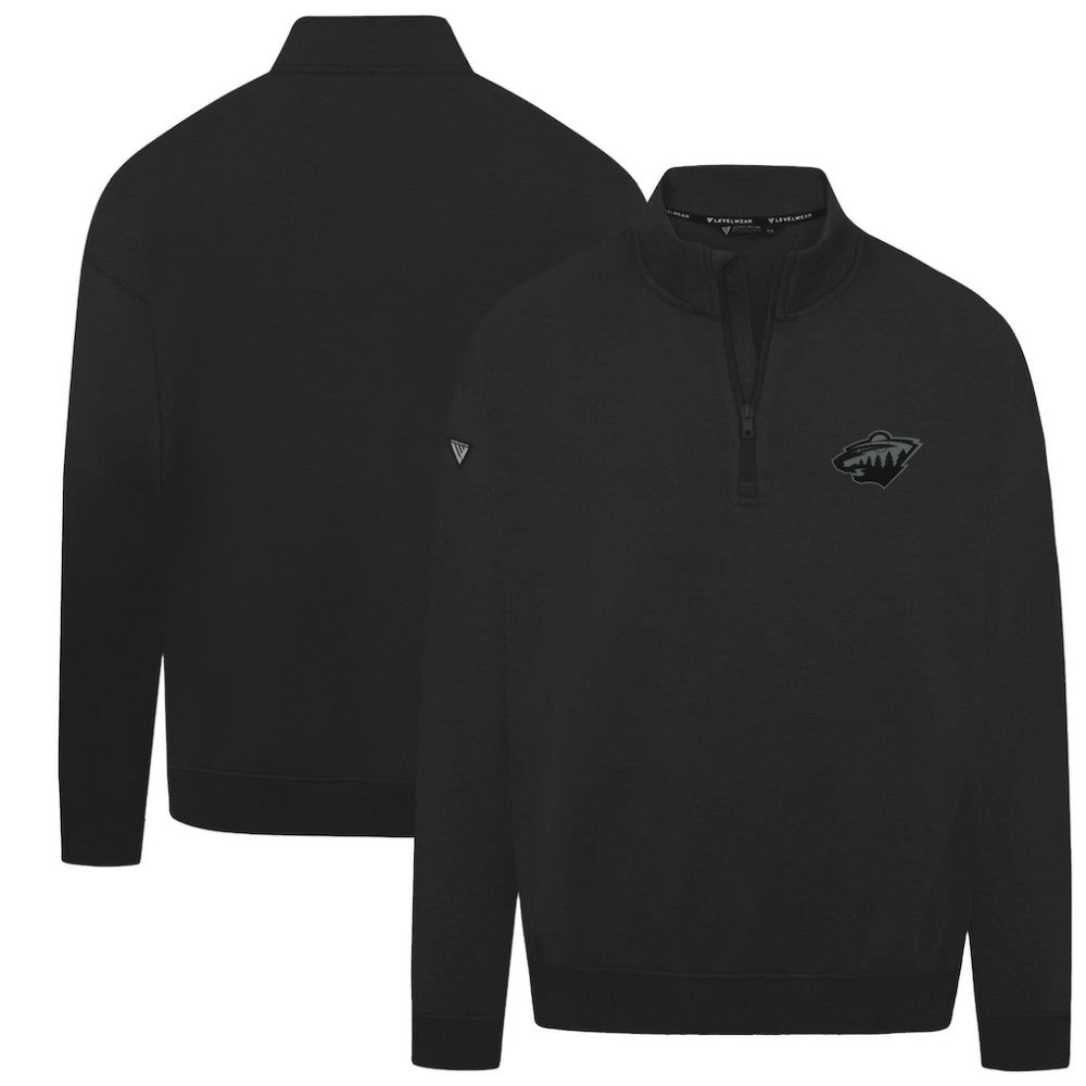 Minnesota Wild Levelwear Murray Nightfall Quarter-Zip Jacket - Black | US 202597952