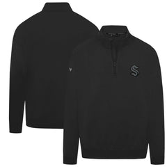 Seattle Kraken Levelwear Murray Nightfall Quarter-Zip Jacket - Black | US 202597973