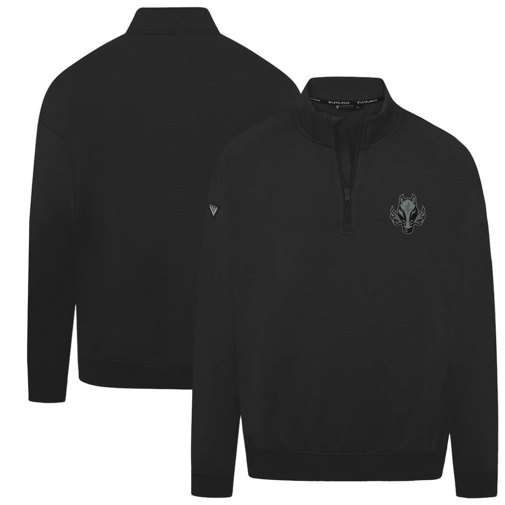 Calgary Flames Levelwear Murray Nightfall Quarter-Zip Jacket - Black | US 202597993