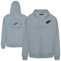 Detroit Red Wings Levelwear Uphill Abyssal Full-Zip Hoodie - Gray | US 202598014