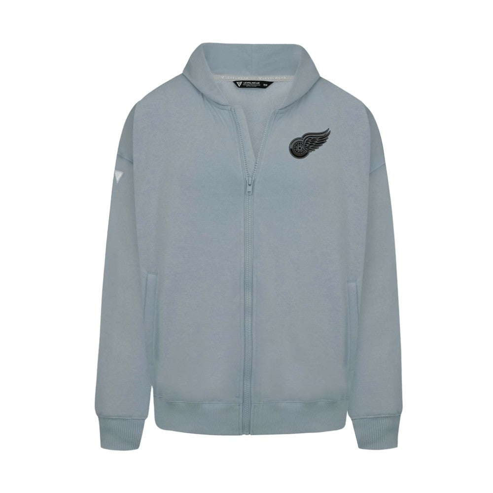 Detroit Red Wings Levelwear Uphill Abyssal Full-Zip Hoodie - Gray | US 202598014